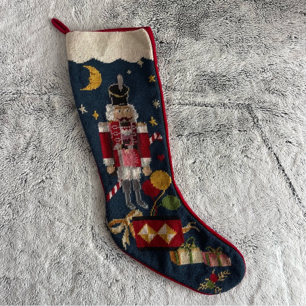 Needlepoint | Christmas Stocking | Nutcracker